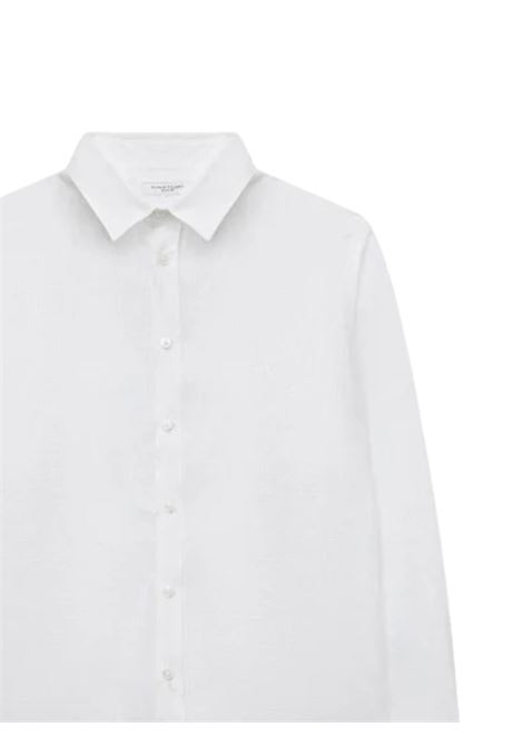 White linen shirt for children Paolo Pecora | PP3317/SUBIANCO